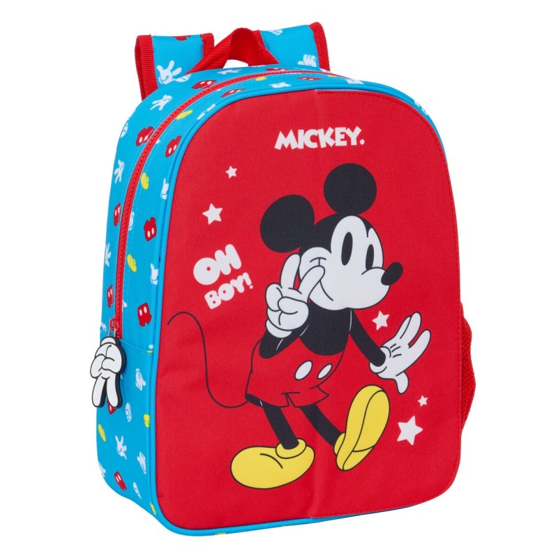 Cartable Mickey Mouse Clubhouse Fantastic Bleu Rouge 26 x 34 x 11 cm