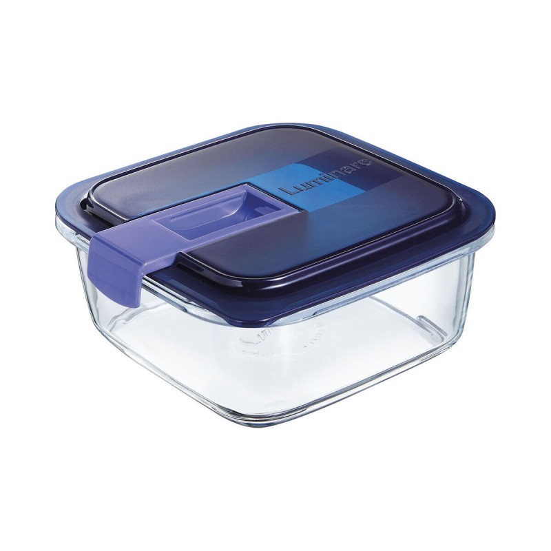 Boîte à lunch hermétique Luminarc Easy Box Bleu verre (6 Unités) (1,22 L)