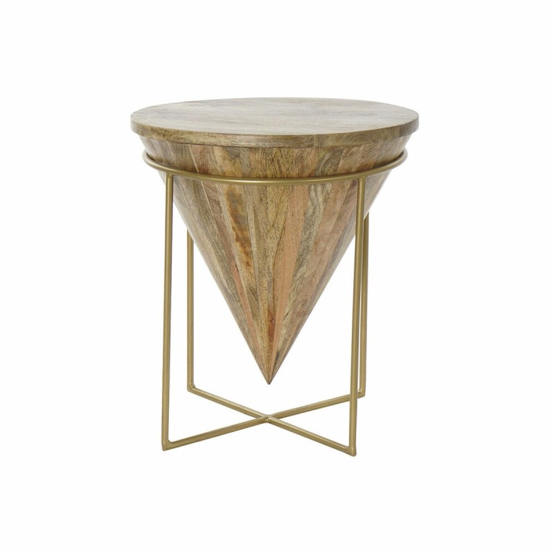 Table d'appoint DKD Home Decor Métal Bois de manguier (40 x 40 x 45 cm)