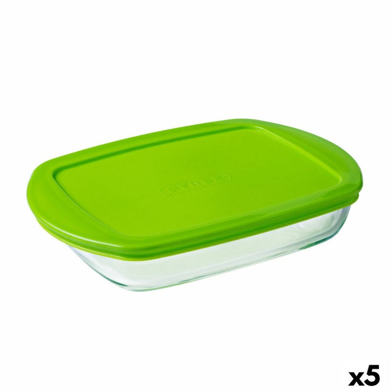 Boîte à repas rectangulaire avec couvercle Pyrex Prep&store Px Vert 1