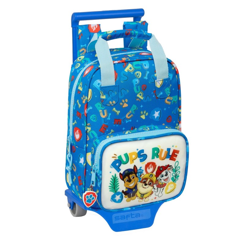 Cartable à roulettes The Paw Patrol Pups rule Bleu 20 x 28 x 8 cm