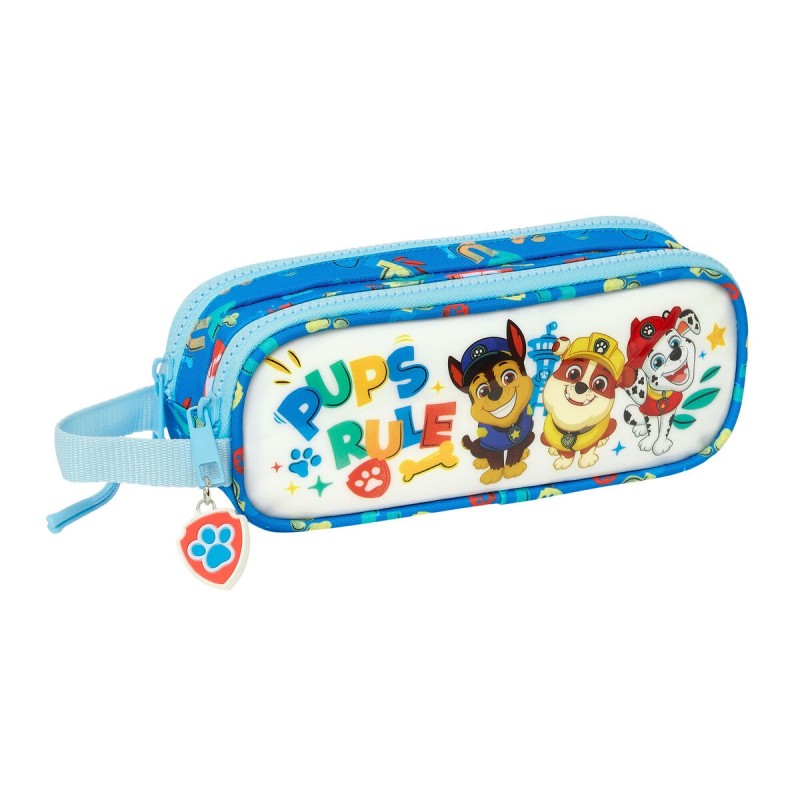 Trousse Fourre-Tout Double The Paw Patrol Pups rule Bleu 21 x 8 x 6 cm