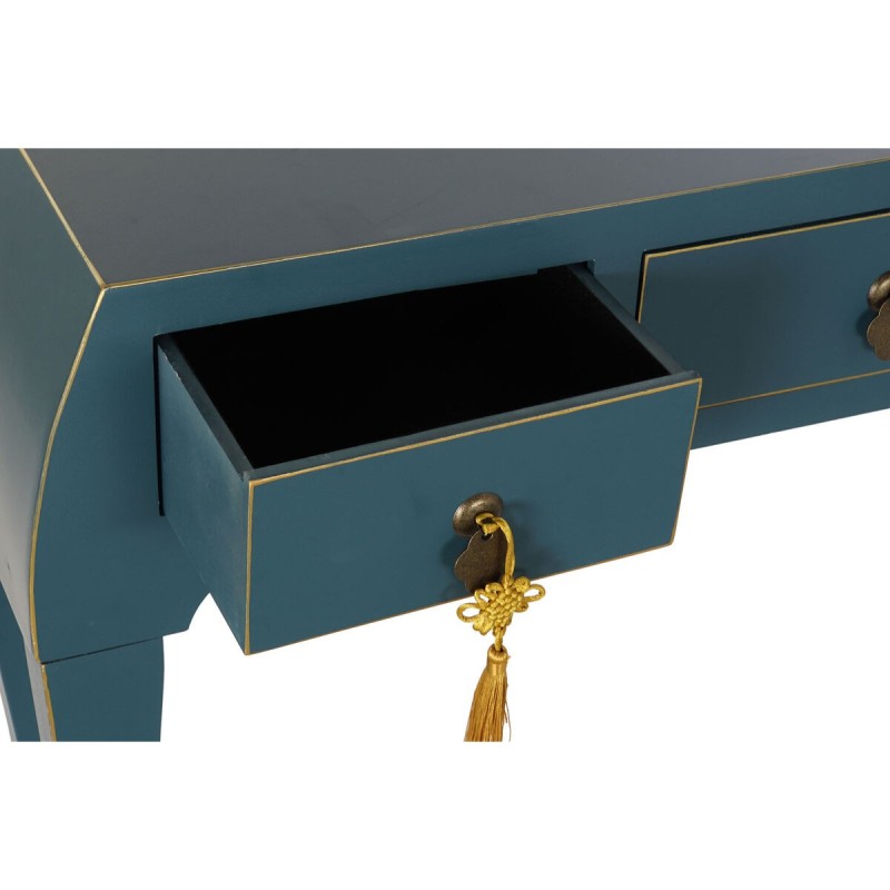 Console DKD Home Decor Sapin Bleu Bois MDF 96 x 26 x 80 cm