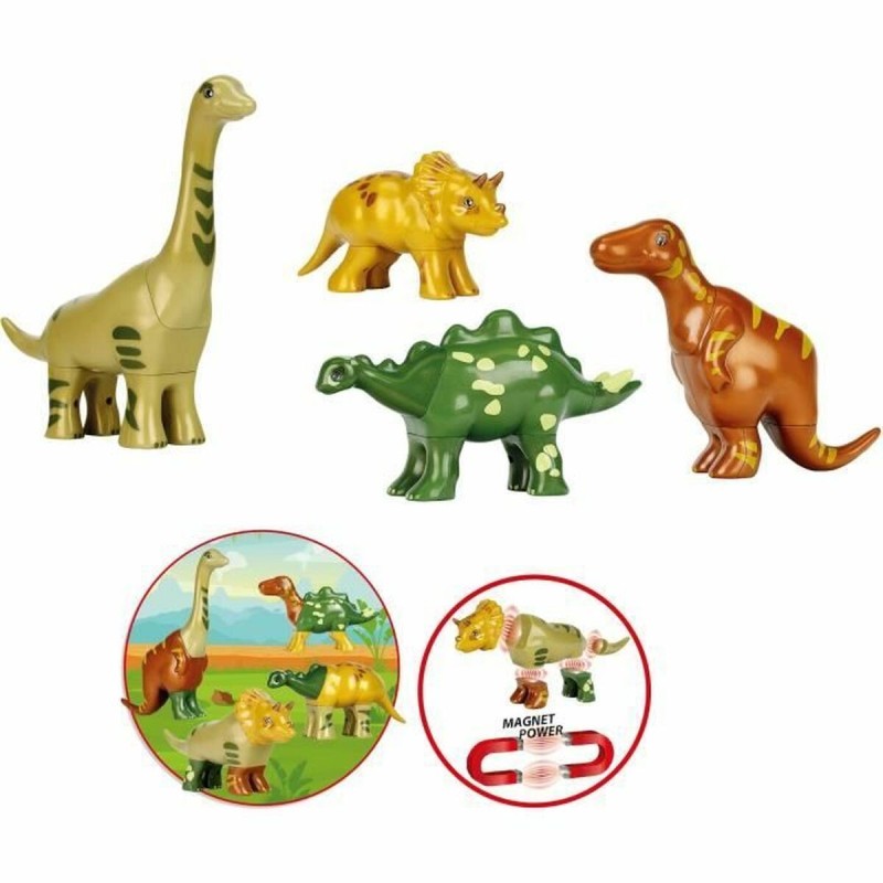 Set de construction Klein Magnet Dino Puzzle Multicouleur