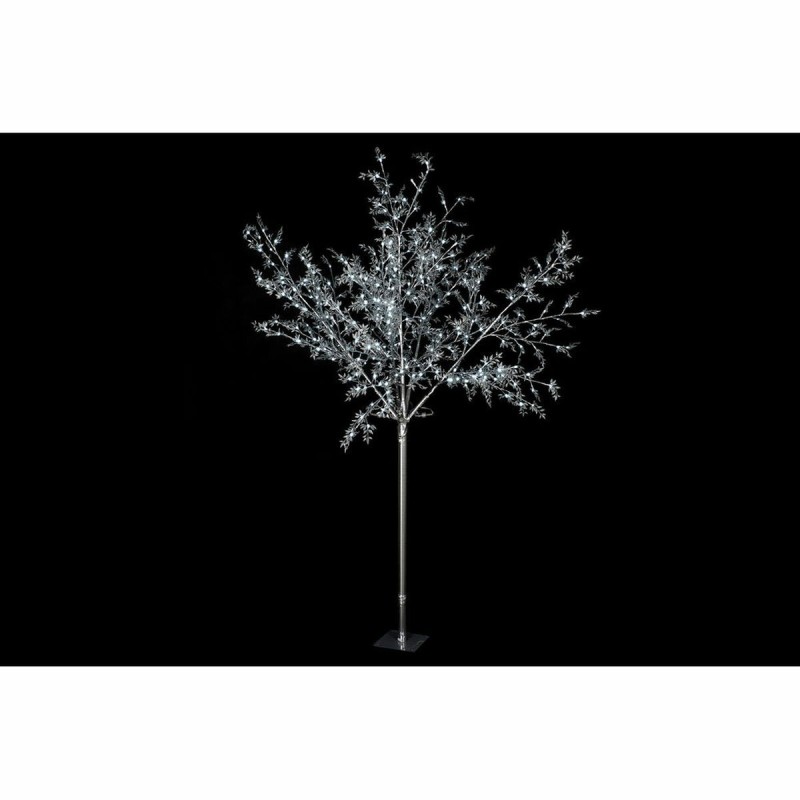 Sapin de Noël DKD Home Decor Blanc Argenté Métal Plastique 120 x 120 x 220 cm