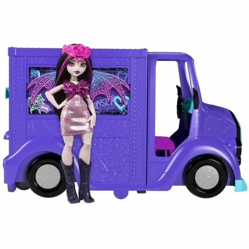 Poupon avec accessoires Monster High Tour Bus Rock Sang-sationnel