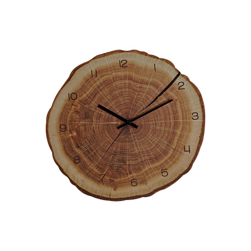 Horloge Murale DKD Home Decor Bois Bois MDF (35 x 3 x 35 cm)