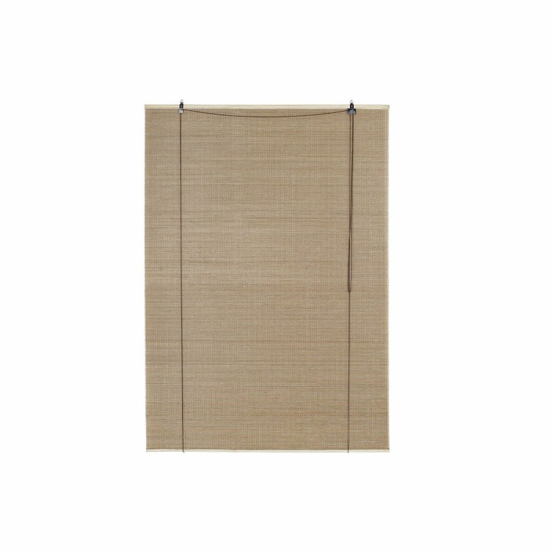 Store à enrouleur DKD Home Decor Marron Clair Bambou (120 x 3 x 170 cm)