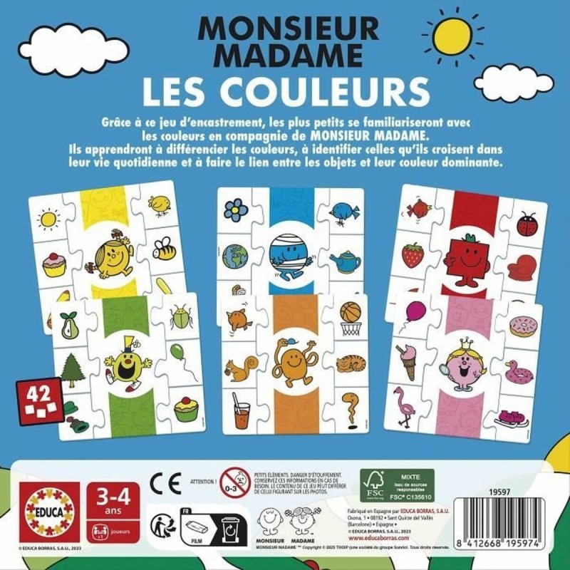 Jouet Educatif Educa Mr. Men and Women