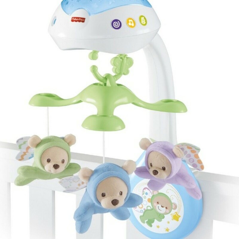 Projecteur mobile Fisher Price Blanc Multicouleur Plastique