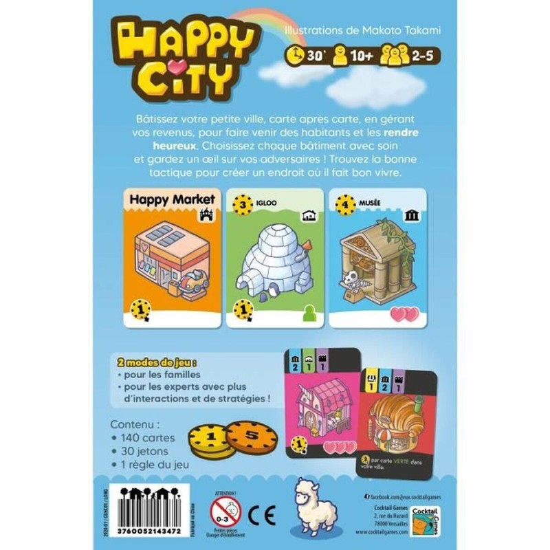 Jeu de société Asmodee Happy City (FR)