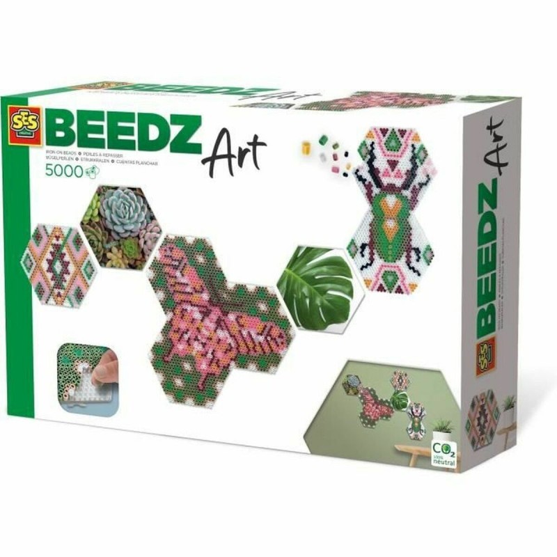 Mosaïque SES Creative Beedz Art - Hex tiles Botánica (FR)