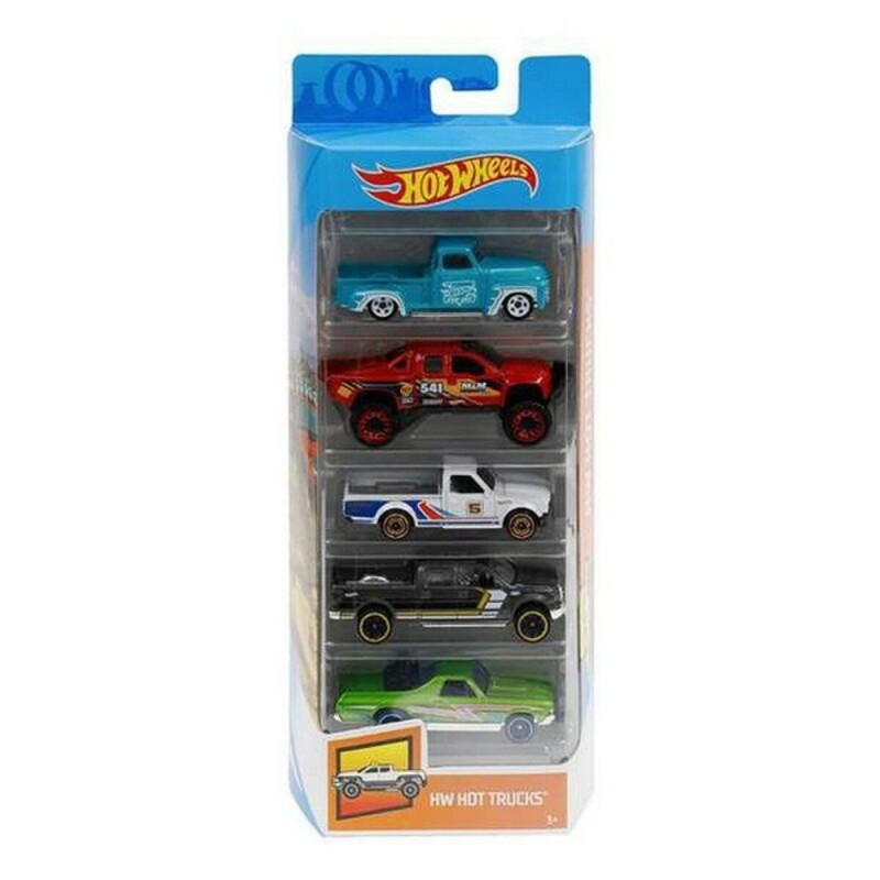 Lot de 5 Voitures Hot Wheels 1806 Multicouleur Orange