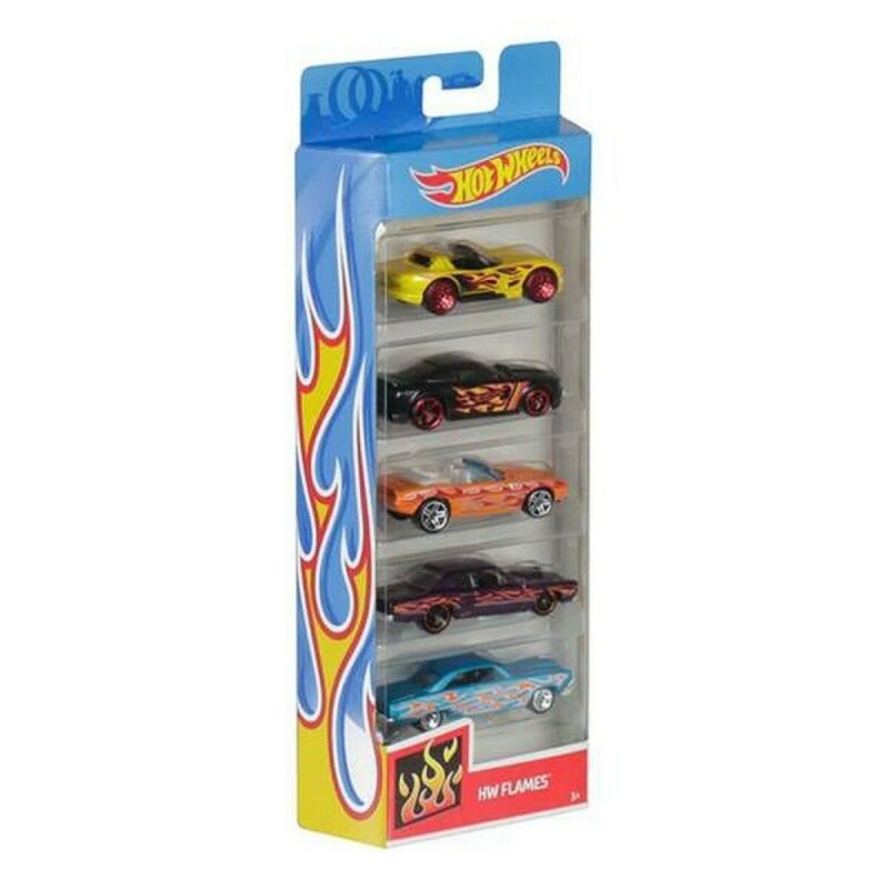 Lot de 5 Voitures Hot Wheels 1806 Multicouleur Orange