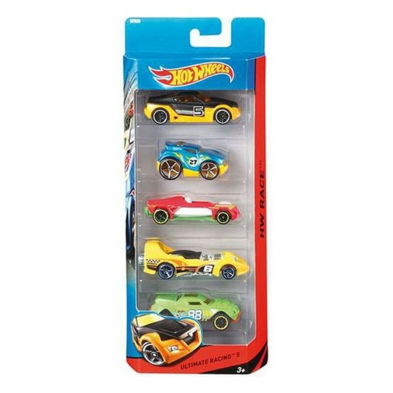 Lot de 5 Voitures Hot Wheels 1806 Multicouleur Orange