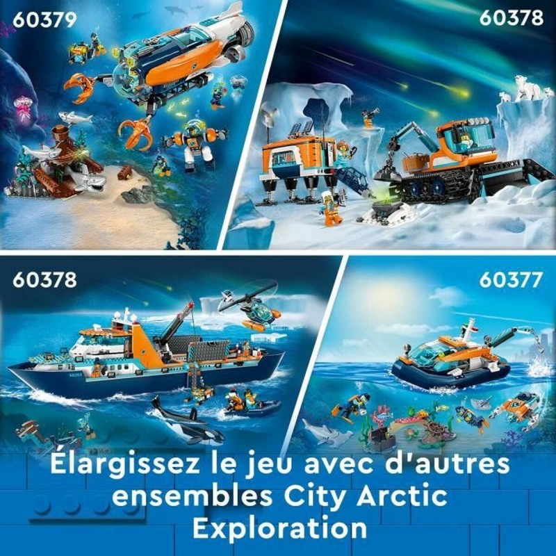 Set de construction Lego 60368 The Arctic Exploration Ship Multicouleur 815 Pièces