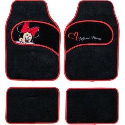 Set de tapis de voitures Minnie Mouse CZ10339 Noir/Rouge