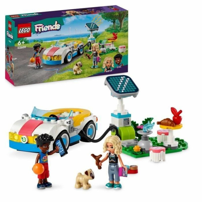 Set de construction Lego 42609 Friends Electric Car and Charger Toy Vehicle Multicouleur 170 Pièces