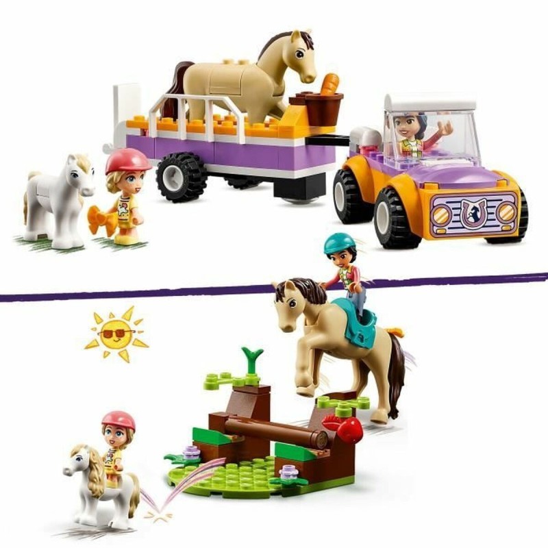 Set de construction Lego 42634 Horse & Pony Trailer Multicouleur 105 Pièces