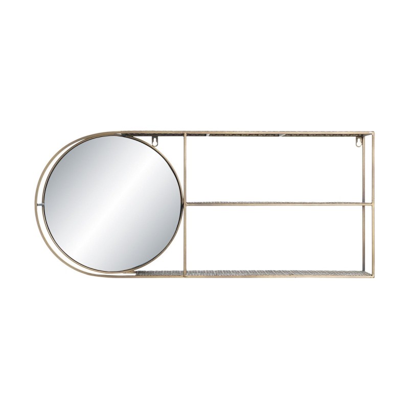 Miroir mural DKD Home Decor Doré Moderne 80 x 13 x 35 cm