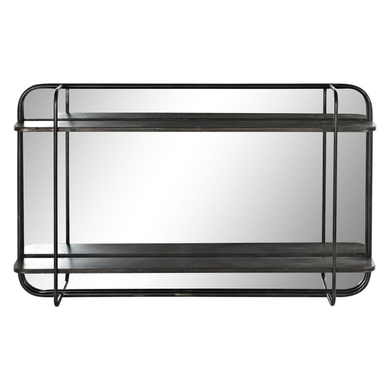 Miroir mural DKD Home Decor Noir 80 x 12 x 50 cm