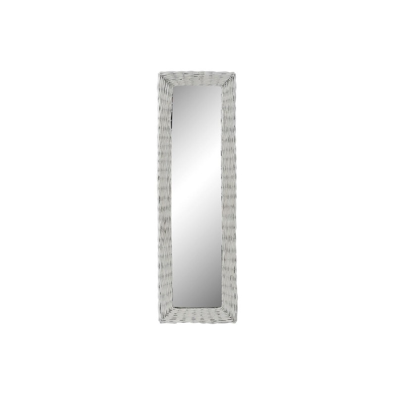 Miroir mural DKD Home Decor Blanc Cottage Tressé 43 x 4 x 132