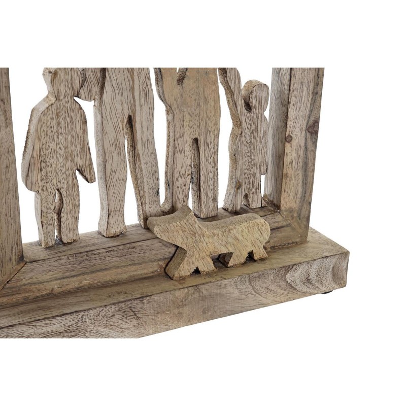 Figurine Décorative DKD Home Decor Marron Bois de manguier Moderne Famille (30 x 8 x 39 cm)