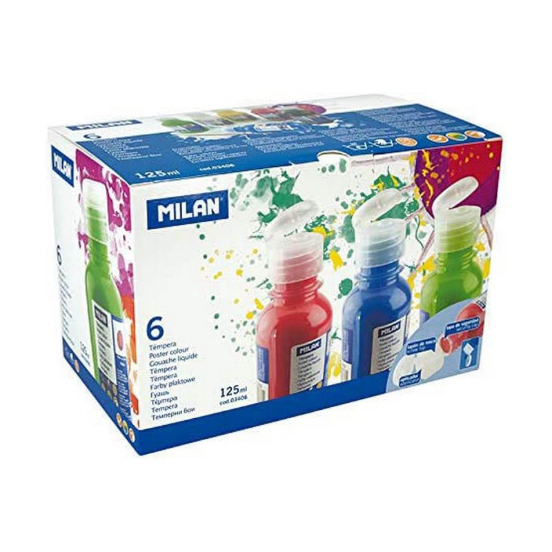 Gouache Milan 125 ml Bleu Blanc Multicouleur Peinture