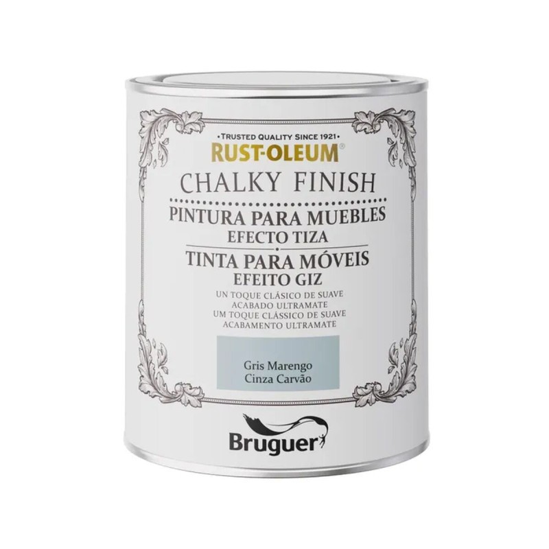 Peinture Bruguer Rust-oleum Chalky Finish 5733887 Meubles 750 ml Gris Anthracite