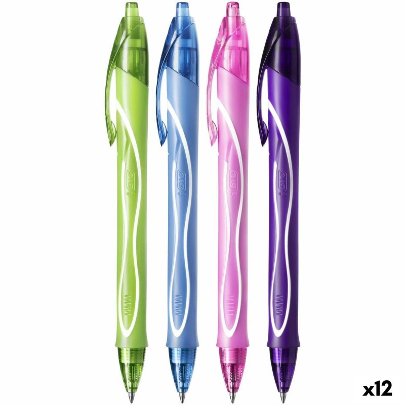 Stylo gel Bic Gel-Ocity Quick Dry 4 Colours 0