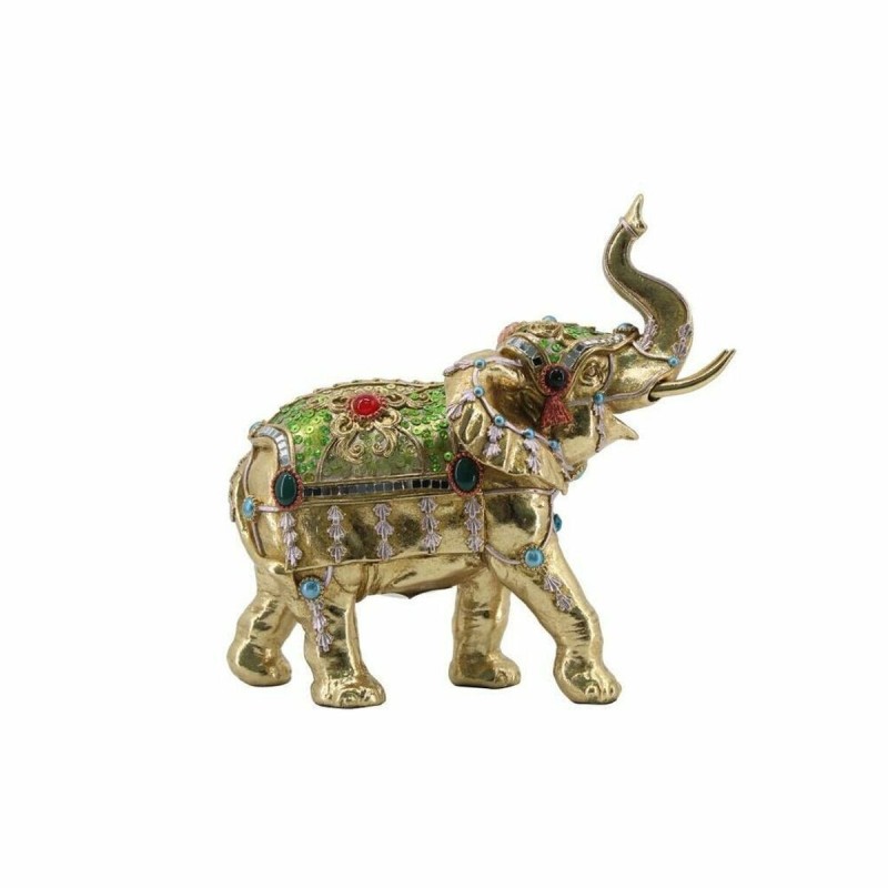 Figurine Décorative DKD Home Decor Doré Eléphant Moderne 24 x 12 x 23