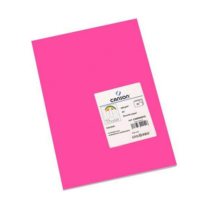 Papiers carton Iris Rose chaud (50 Unités)