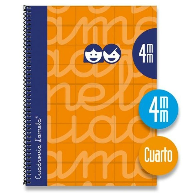 Cahier Lamela Orange quarto 5 Pièces 80 Volets