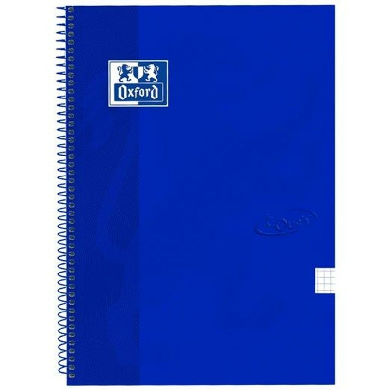 Carnet Oxford Denim Touch Bleu Din A4 80 Volets (5 Pièces)