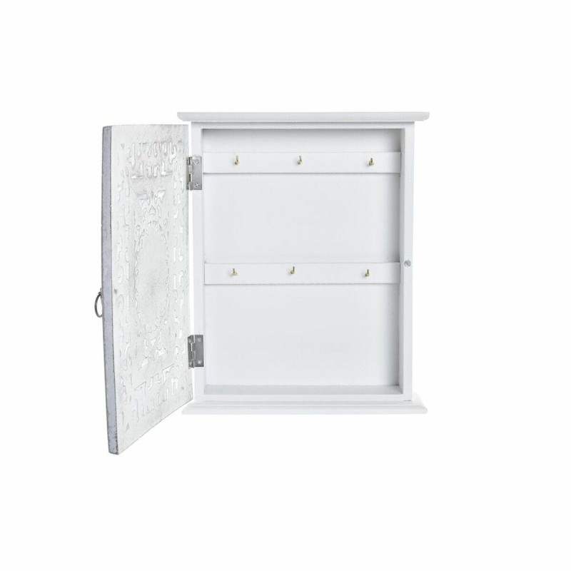 Armoire à clés DKD Home Decor Blanc Bois MDF (22 x 6 x 26 cm)