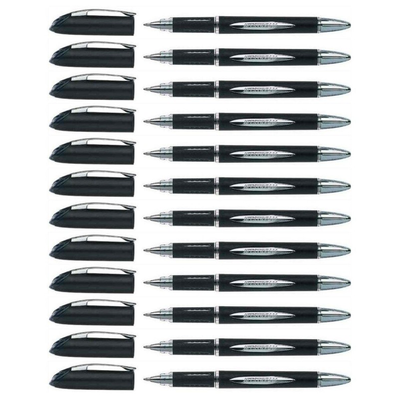 stylo à encre liquide Uni-Ball Rollerball Jestsream SX-210 Noir 1 mm (12 Pièces)