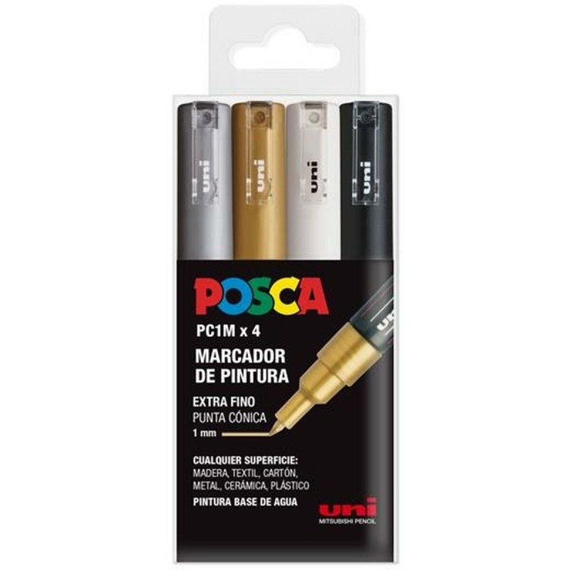 boîte de marqueurs POSCA PC-1M BWSG Multicouleur