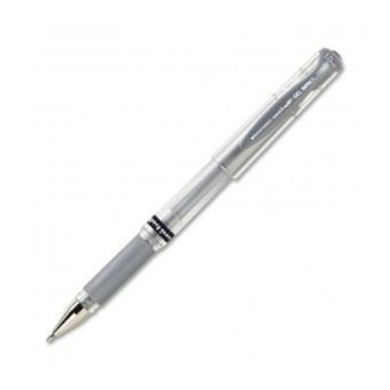 stylo à encre liquide Uni-Ball Signo Broad UM-153 W Argenté 0