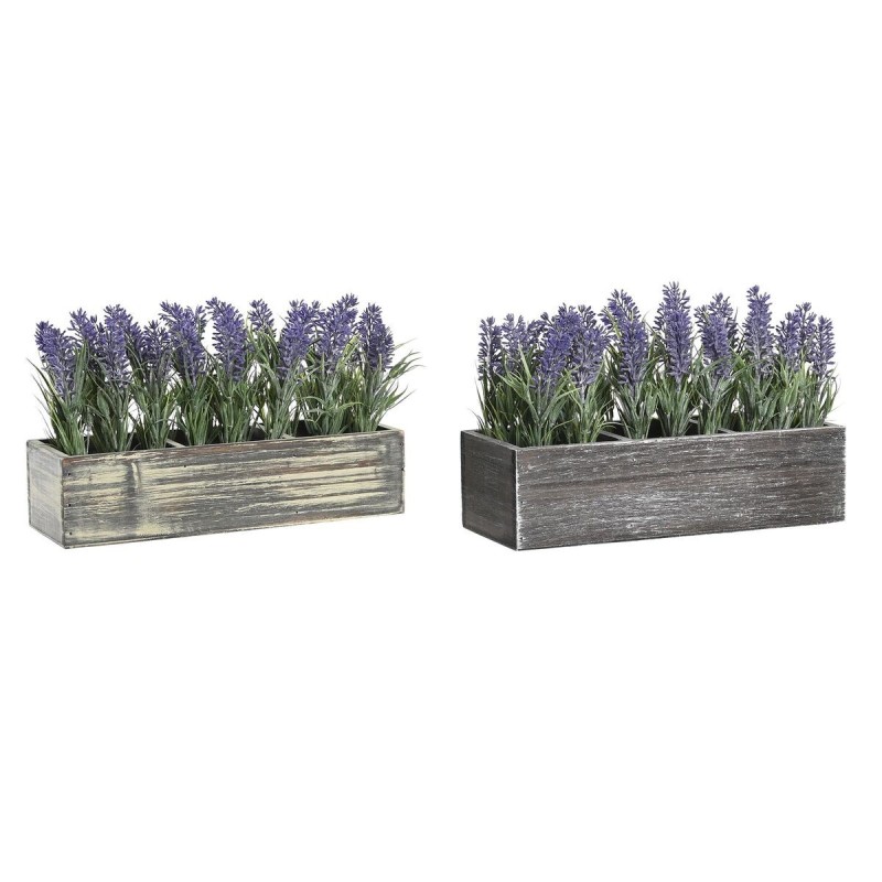 Plante décorative DKD Home Decor Bois Polyéthylène 32 x 14 x 19