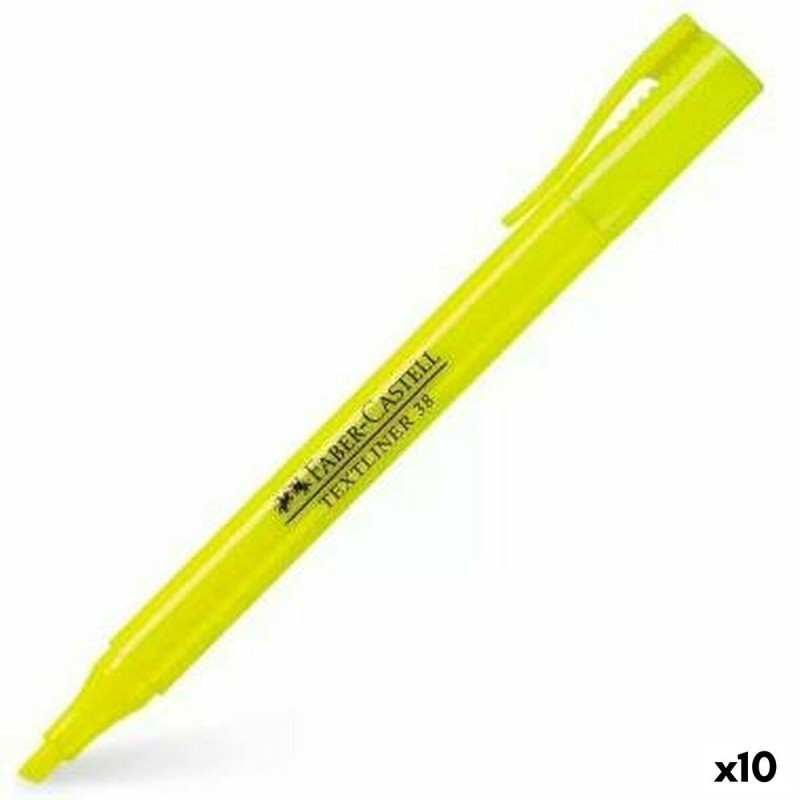 Marqueur fluorescent Faber-Castell Textliner 38 10 Unités