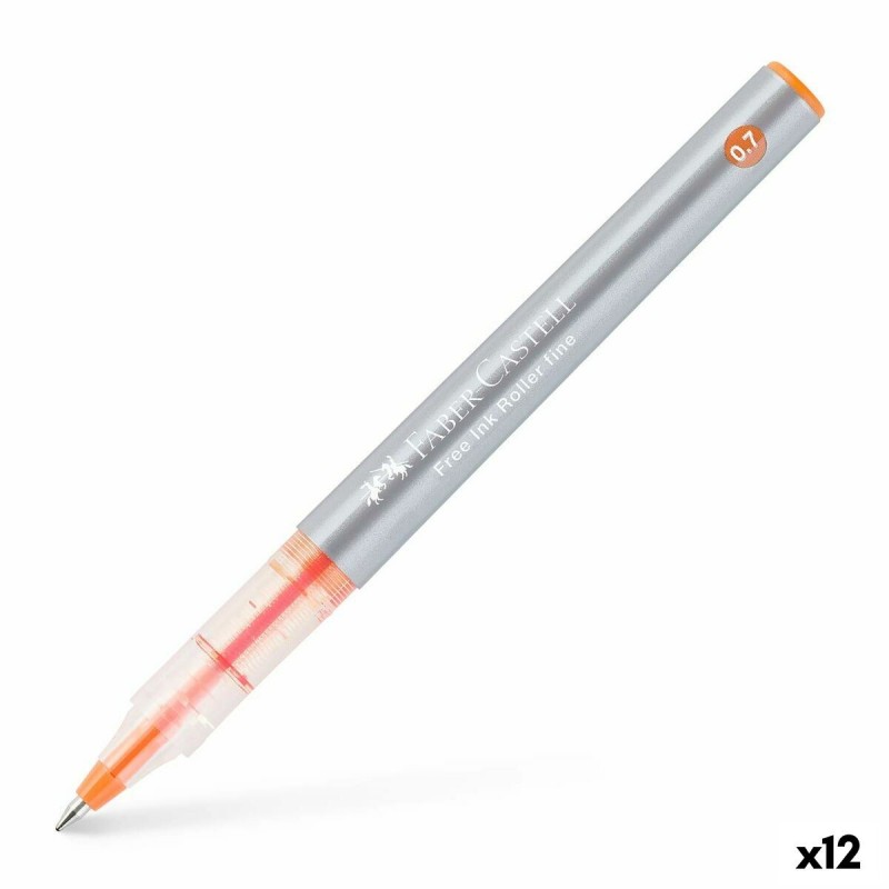 stylo à encre liquide Faber-Castell Roller Free Ink Orange 0