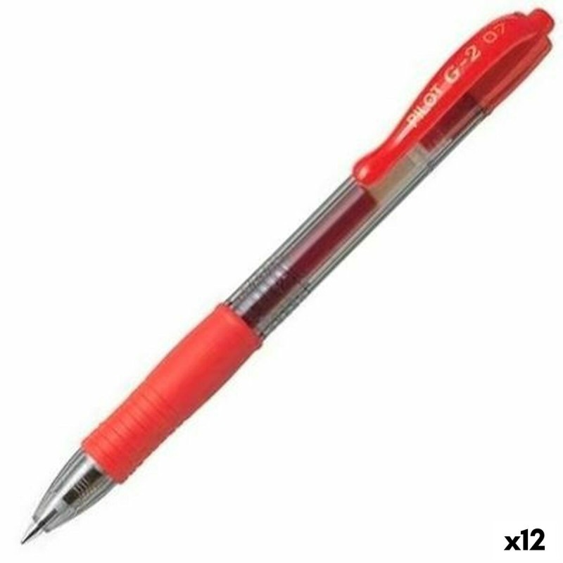 Stylo gel Pilot G-2 07 Rouge 0