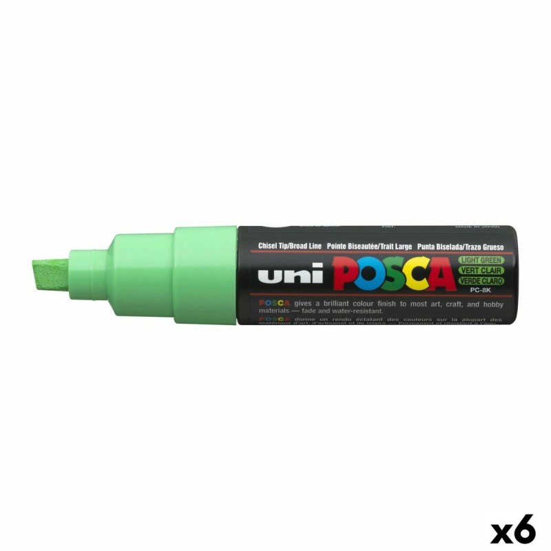 Marqueur POSCA PC-8K Vert clair (6 Unités)