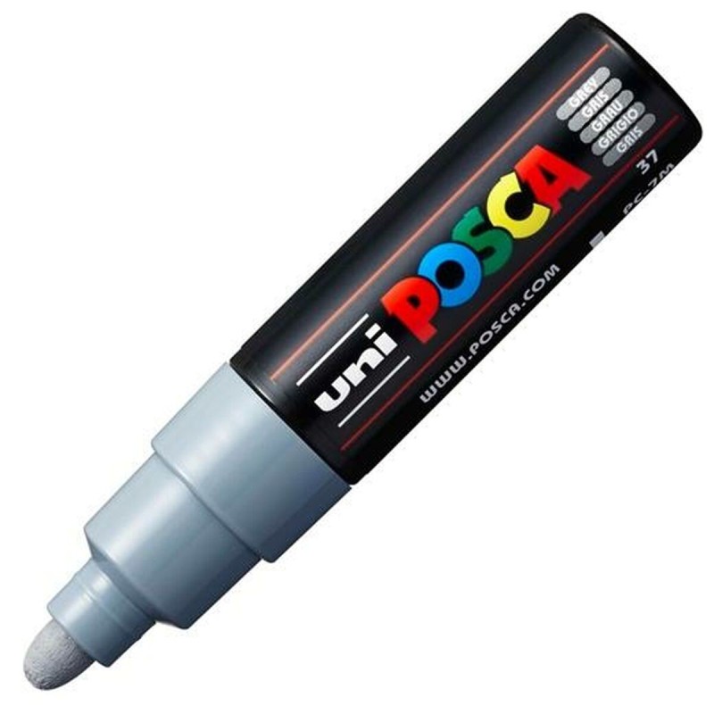 Marqueur POSCA PC-7M Gris (6 Unités)