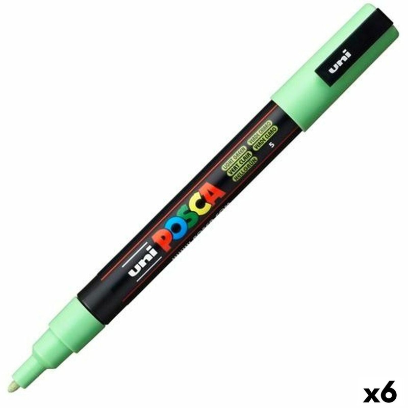 Marqueur POSCA PC-3M Vert clair (6 Unités)