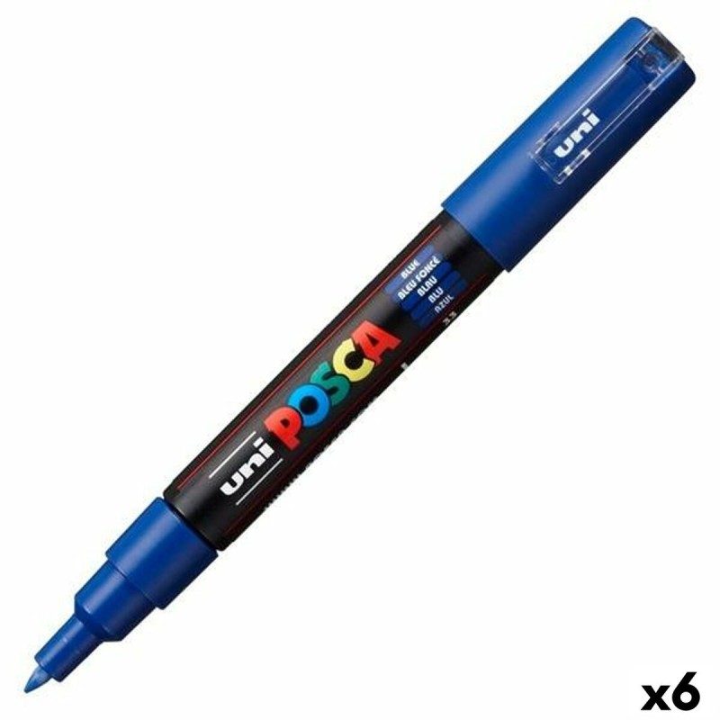 Feutres POSCA PC-1M Bleu (6 Unités)