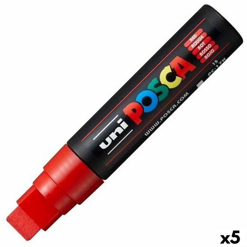 Marqueur POSCA PC-17K Rouge (5 Unités)