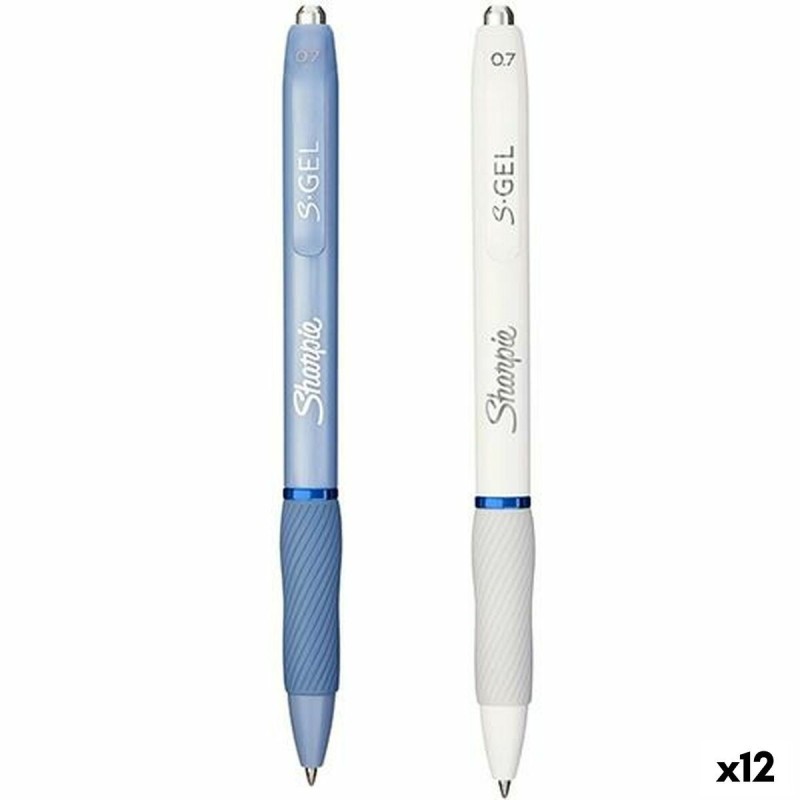 Stylo gel Sharpie S-Gel Blanc Bleu 0