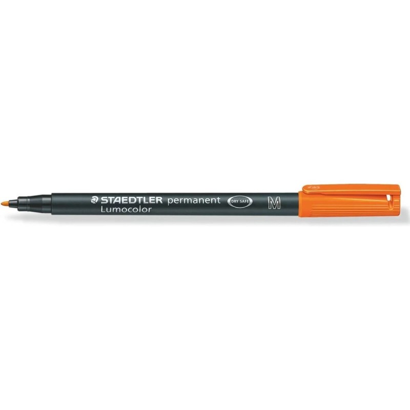 Marqueur permanent Staedtler Lumocolor 317 M Orange (10 Unités)