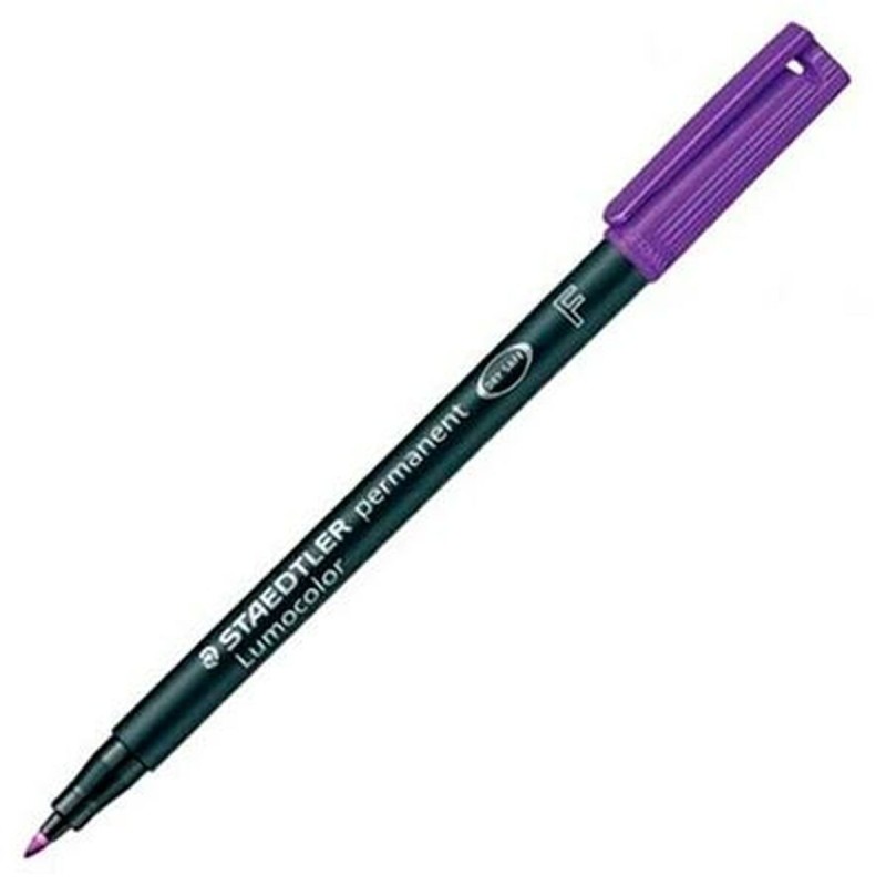 Marqueur permanent Staedtler Lumocolor Permanent 318 F Violet (10 Unités)